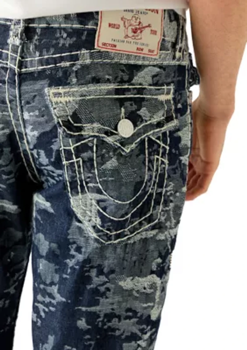 Men's Billy Boot Cut Fit Super T Jacquard Jeans