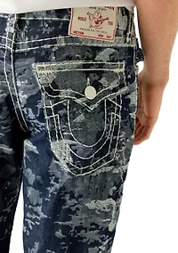 Men's Billy Boot Cut Fit Super T Jacquard Jeans