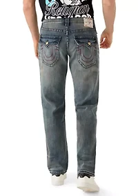 Men's Ricky Straight Fit Big T Flap Jeans
