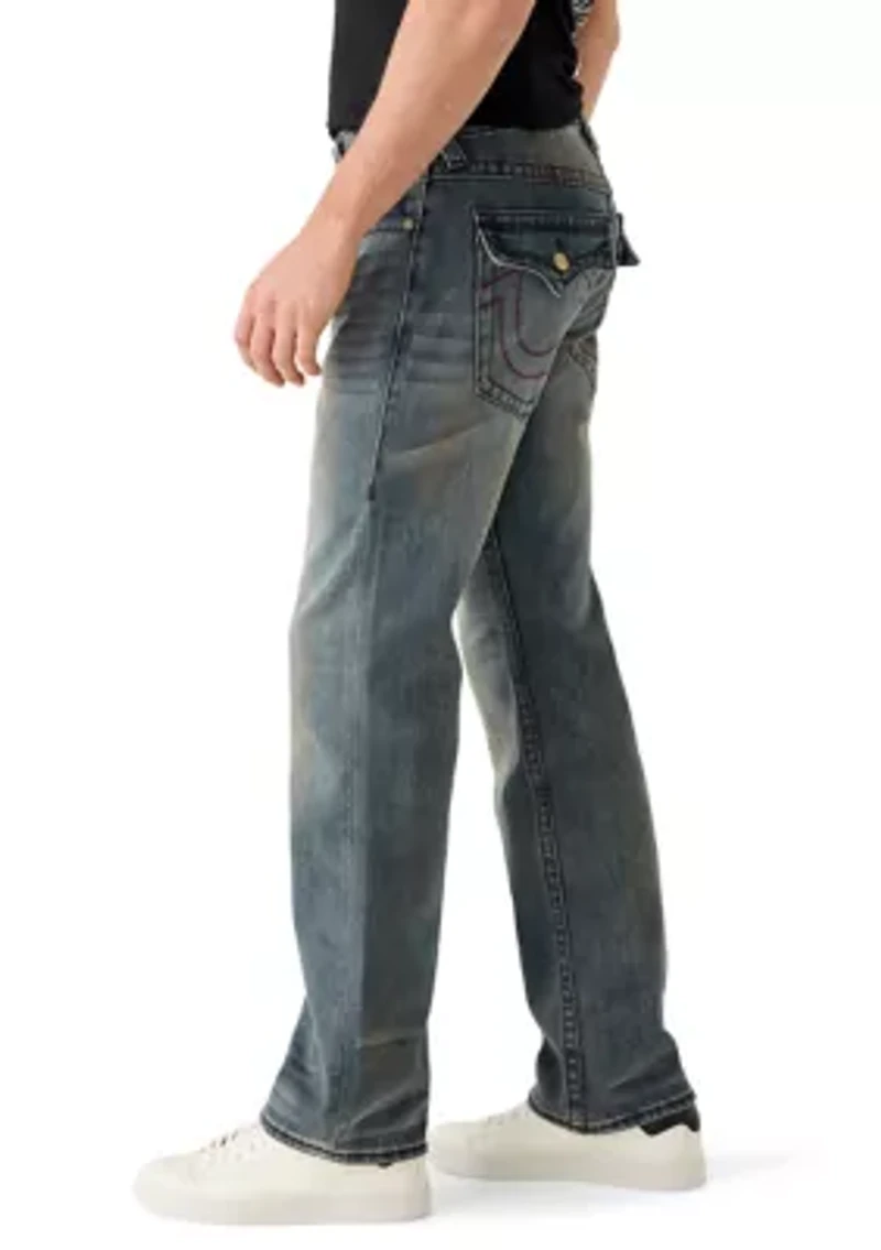 Men's Ricky Straight Fit Big T Flap Jeans