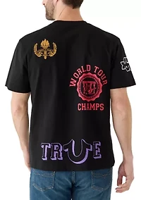 Men's Embroidered Logo Graphic T-Shirt