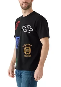 Men's Embroidered Logo Graphic T-Shirt