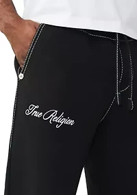 Men's Logo Crest Big T Baggy Sweatpants