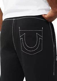 Men's Logo Crest Big T Baggy Sweatpants