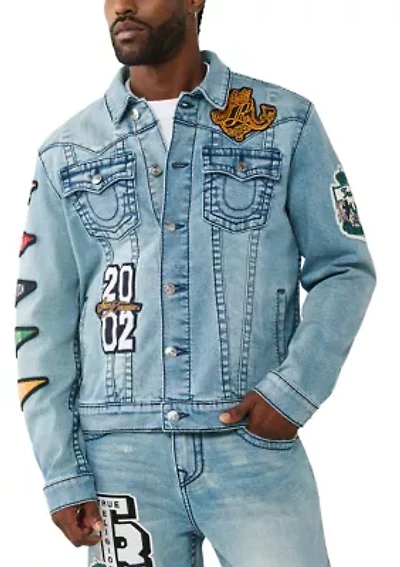 Jimmy Patched Denim Trucker Jacket
