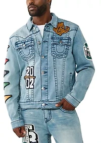 Jimmy Patched Denim Trucker Jacket