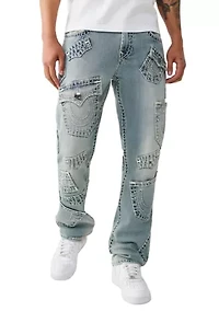 Men's Ricky Super T Straight Fit Multi Pocket Jeans