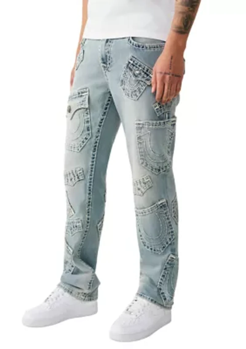 Men's Ricky Super T Straight Fit Multi Pocket Jeans