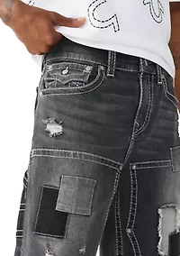 Vinny Baggy Carpenter Freyed Hem Shorts