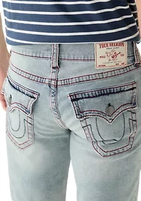 Ricky  Single Needle Flap Denim Short