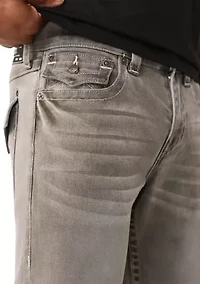 Ricky Straight Flap Pocket Denim Shorts