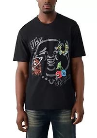 Buddha Face Logo Short Sleeve T-Shirt