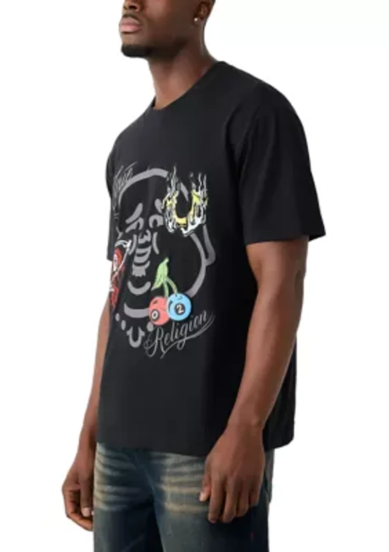 Buddha Face Logo Short Sleeve T-Shirt