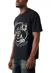Buddha Face Logo Short Sleeve T-Shirt