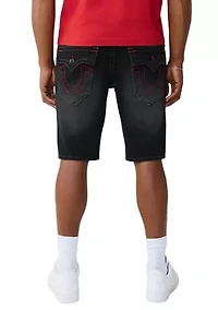 Ricky Straight Fit Big T Flap Pocket Denim Shorts