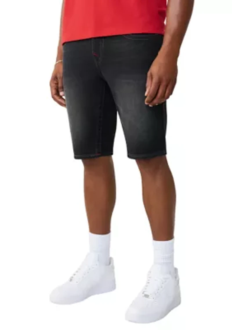 Ricky Straight Fit Big T Flap Pocket Denim Shorts