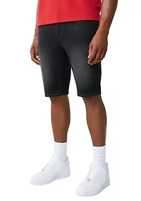 Ricky Straight Fit Big T Flap Pocket Denim Shorts