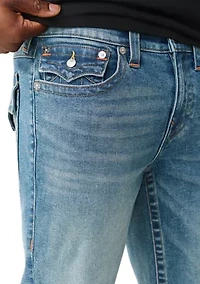Men's Ricky Single Needle Flap Denim Shorts