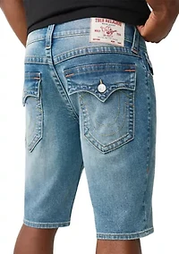 Men's Ricky Single Needle Flap Denim Shorts