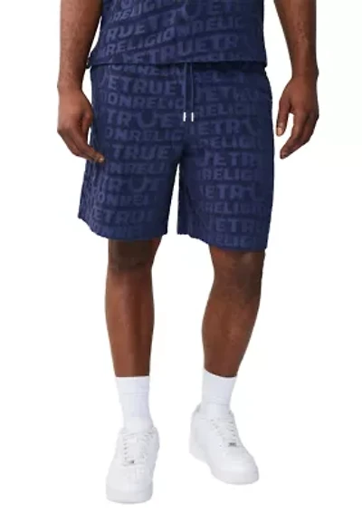 Logo Terry Knit Pull On Shorts