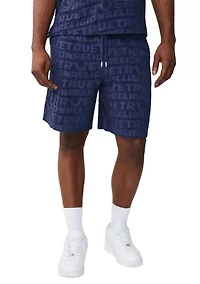 Logo Terry Knit Pull On Shorts