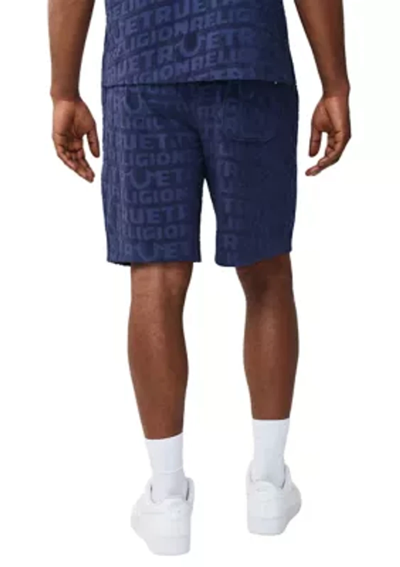 Logo Terry Knit Pull On Shorts