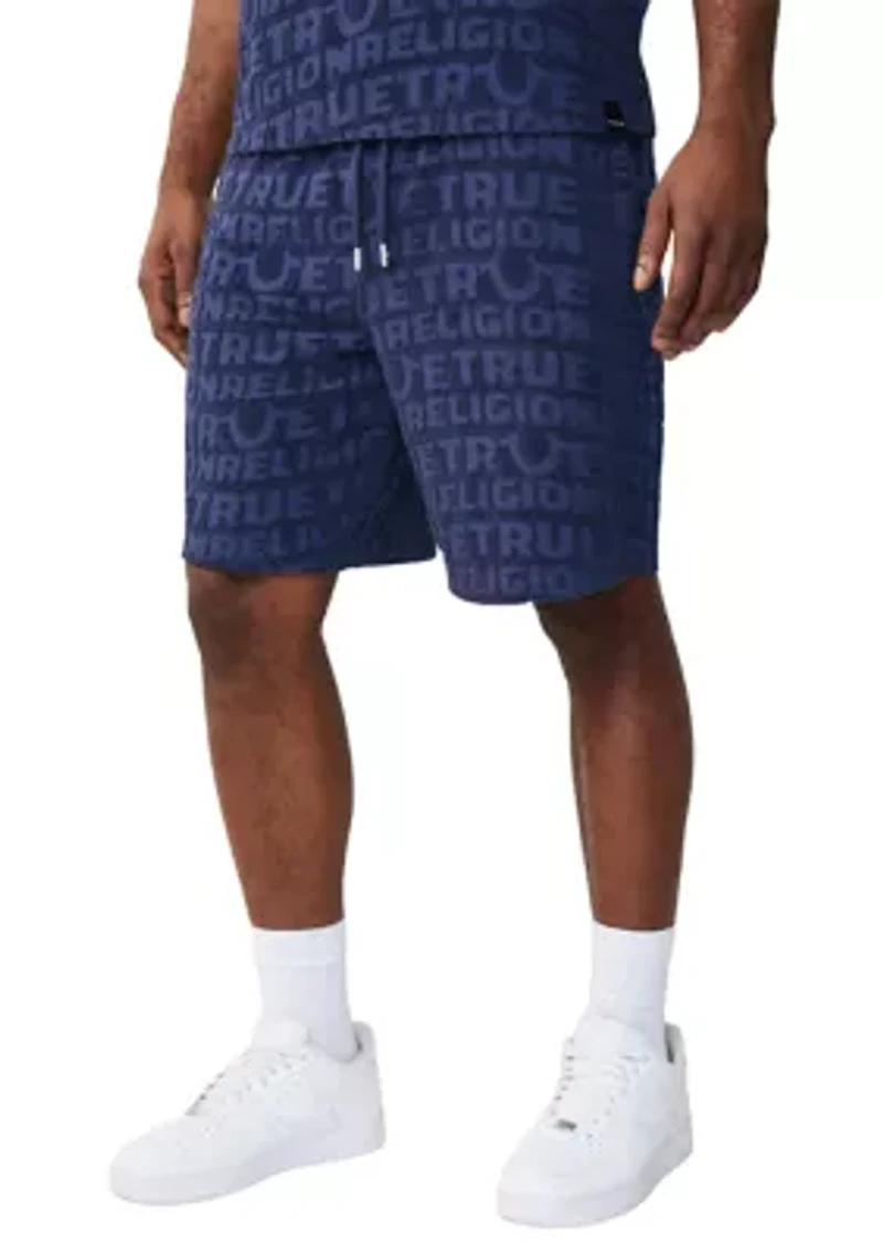 Logo Terry Knit Pull On Shorts