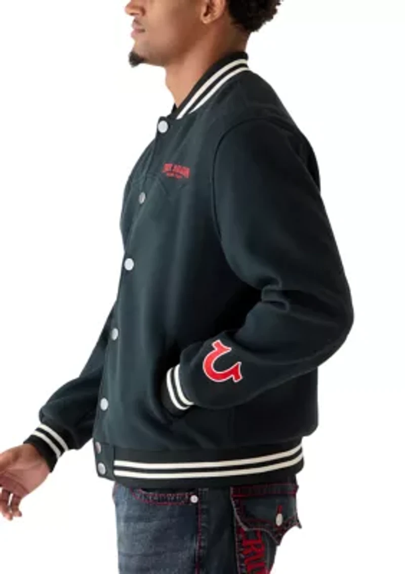 Men's Western Graphic Varsity Jacket