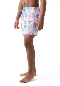 Floral Print Swim Trunk