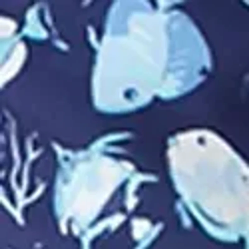 Fish Print Swim Trunks