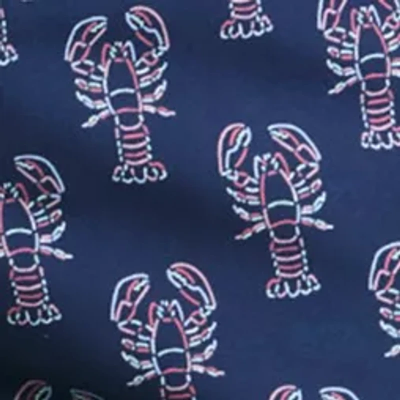 Lobster Print Swim Trunks