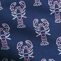 Lobster Print Swim Trunks