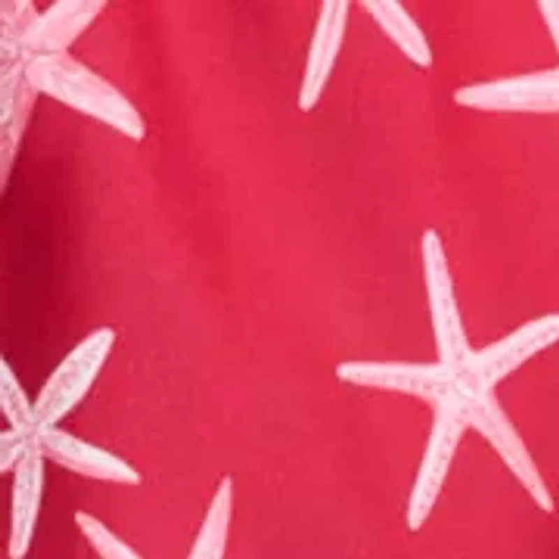 Printed Starfish Swim Trunks