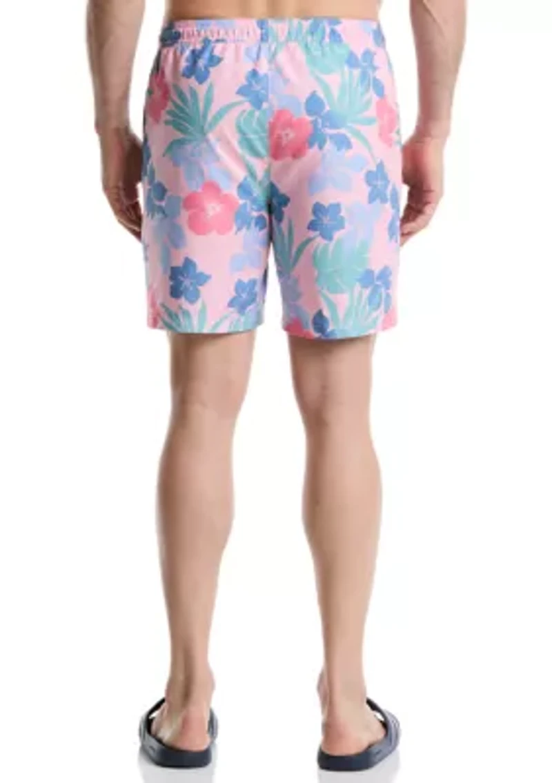 Big & Tall Printed Swim Trunks