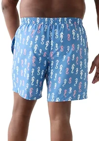 Big & Tall Seahorse Swim Trunks