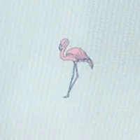 Big & Tall Flamingo Print Seersucker Shorts