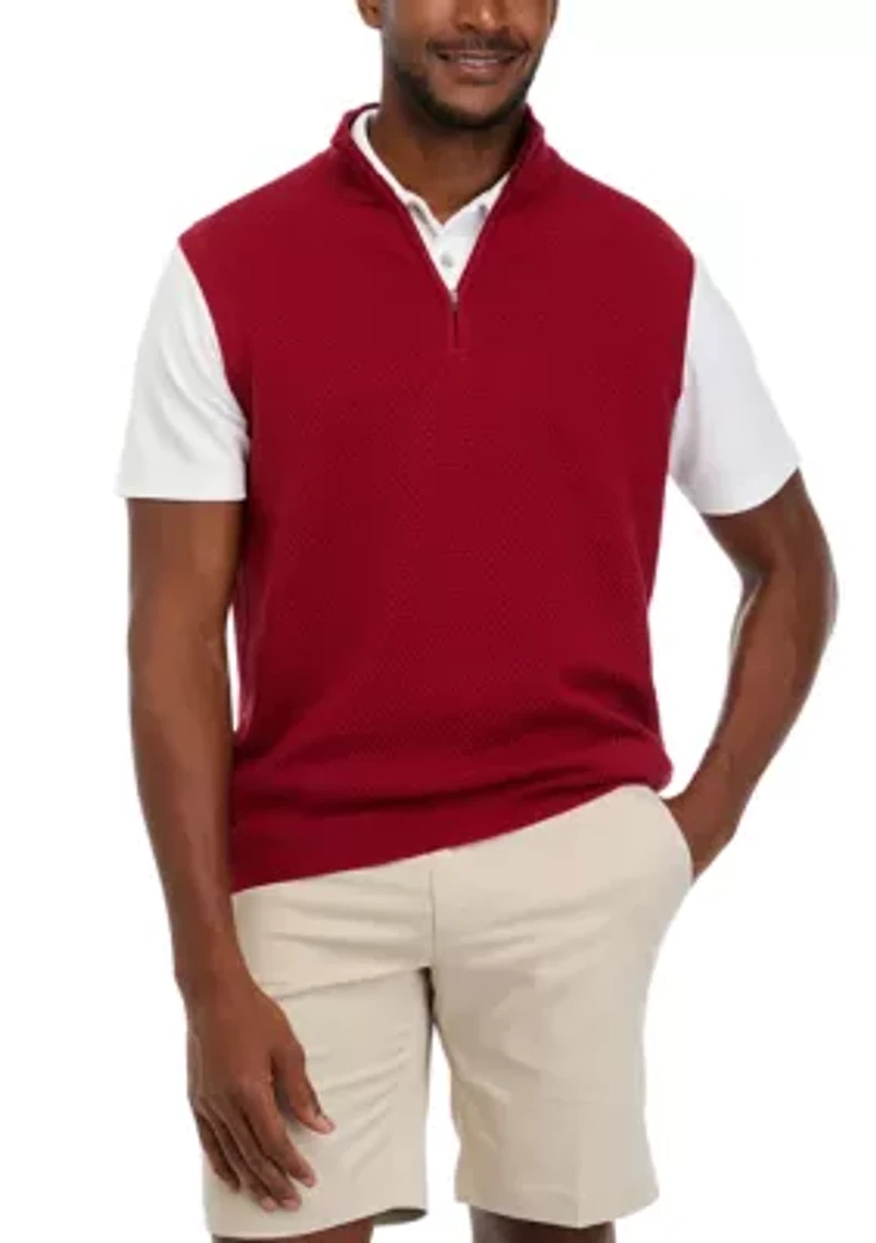 Men's 1/4 Zip Sweater Vest