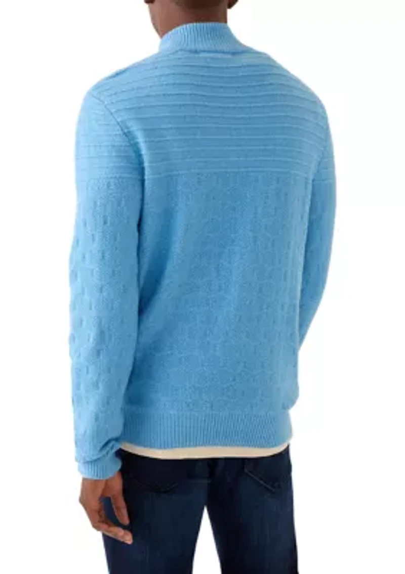 Men's Textured 1/4 Zip Sweater