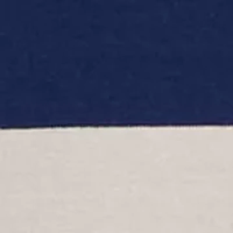 Big & Tall Long Sleeve Stripe Rugby Polo Shirt