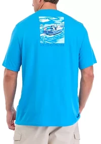 Big & Tall Short Boat Graphic T-Shirt