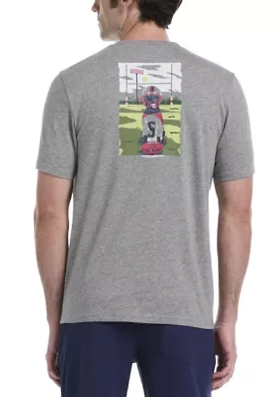 Men's Football Dog Graphic T-Shirt