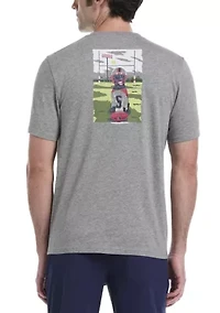 Men's Football Dog Graphic T-Shirt