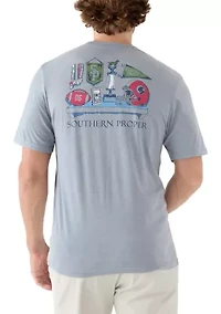 Men's Football Memorabilia Graphic T-Shirt