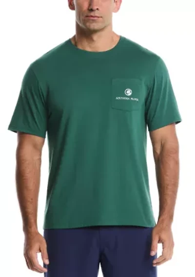 Short Sleeve Collegiate Flags Graphic T-Shirt