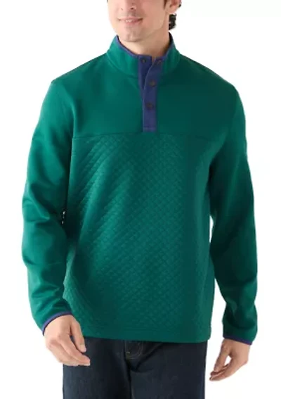 Men's Colorblock Quilted Pullover