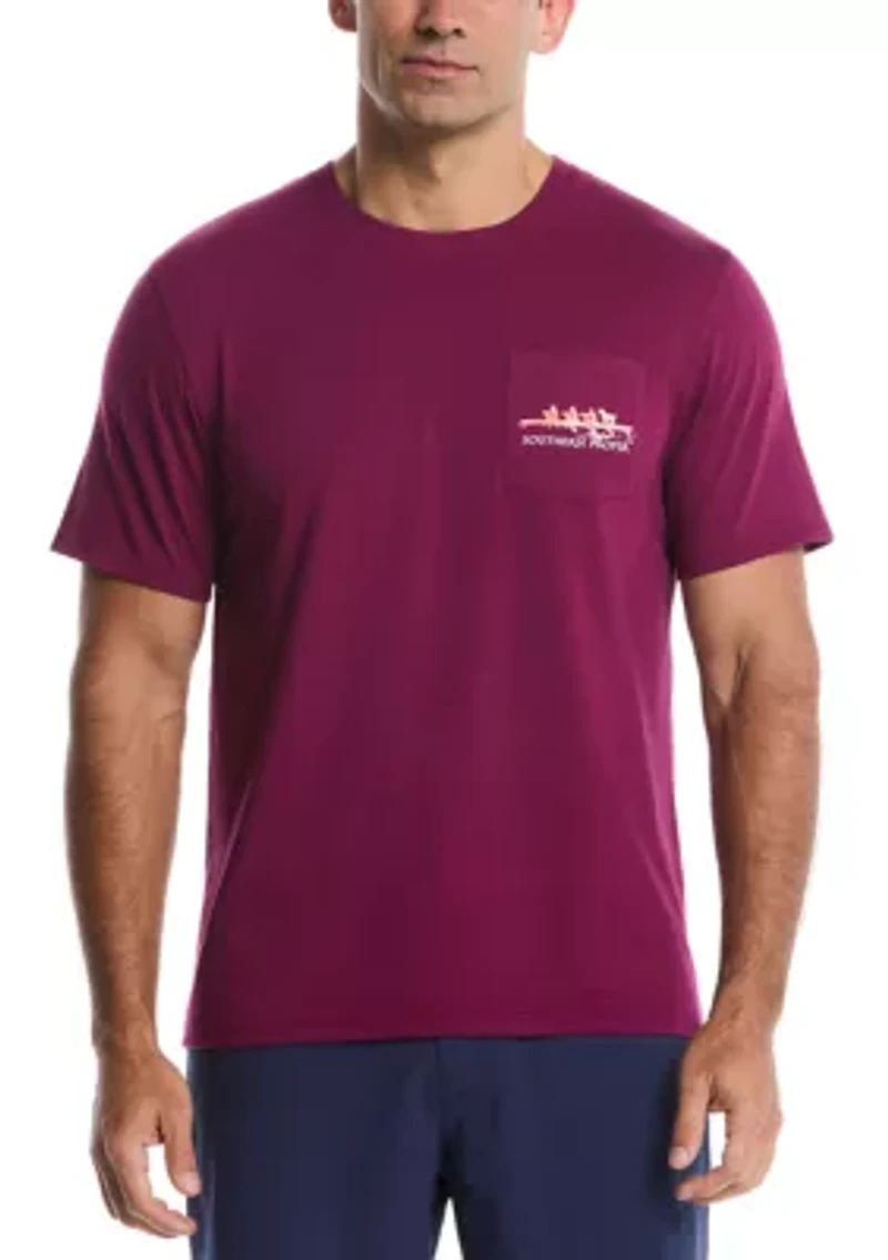 Crew Neck Row Graphic T-Shirt