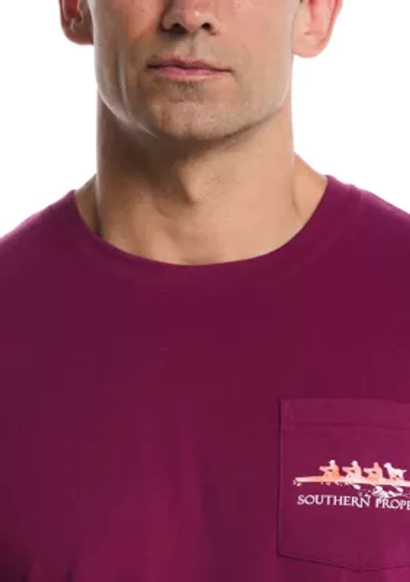 Crew Neck Row Graphic T-Shirt