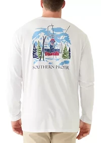 Big & Tall Long Sleeve Ski Dog Shirt