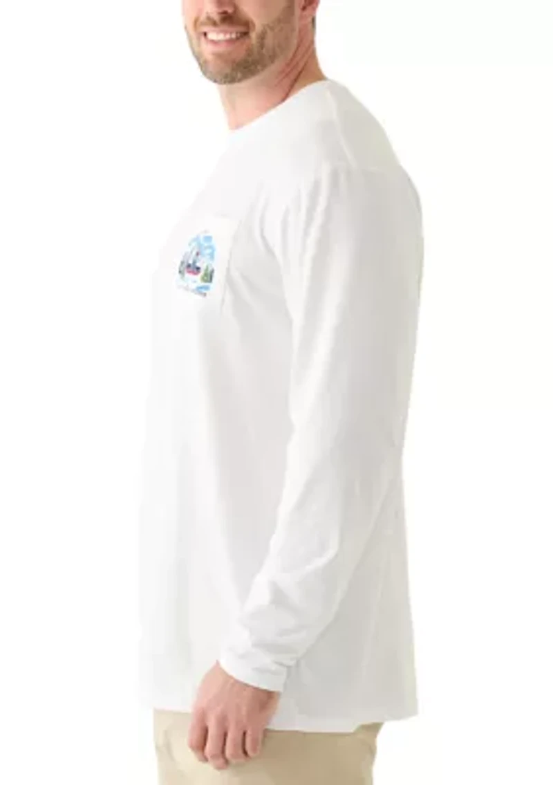 Big & Tall Long Sleeve Ski Dog Shirt