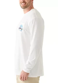 Big & Tall Long Sleeve Ski Dog Shirt